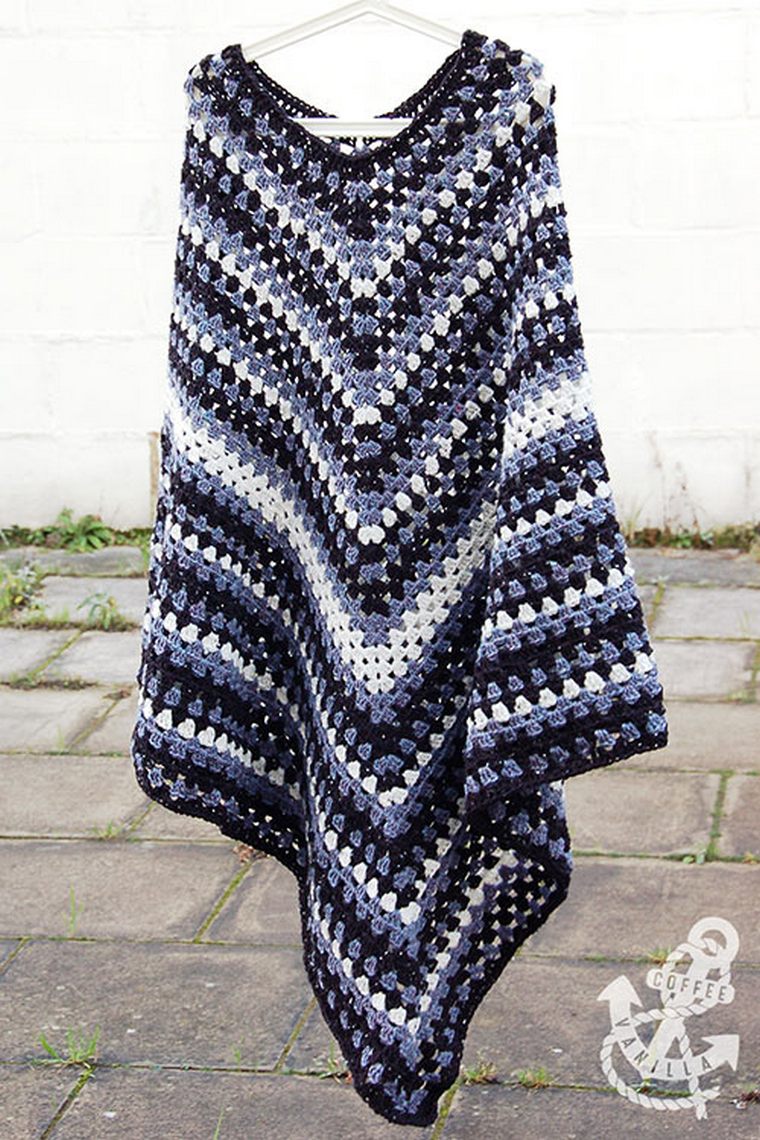 Men’s Classic Poncho – Free Crochet Pattern31
