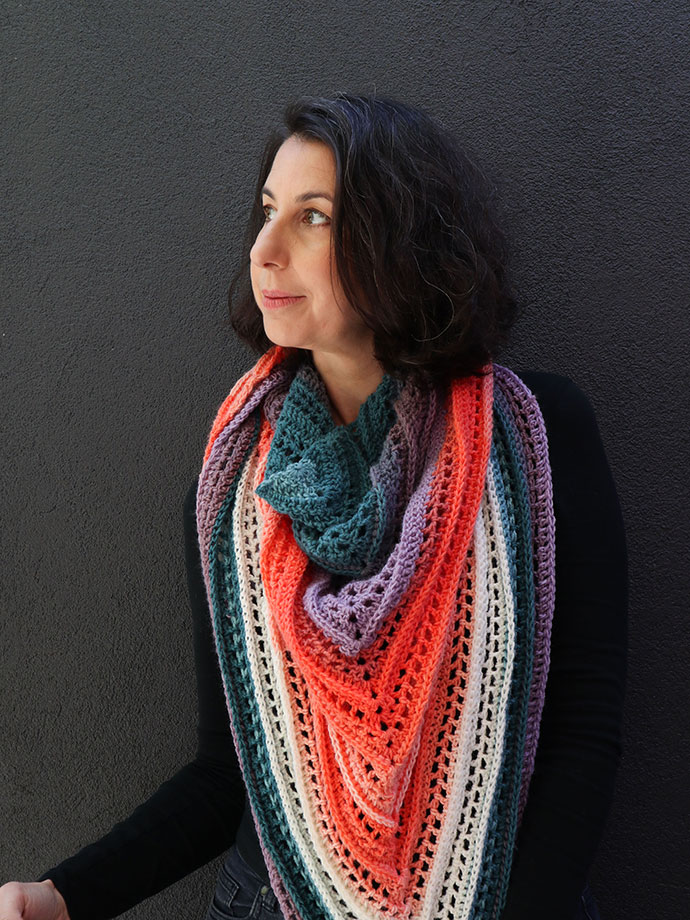 SUNSET PEAKS – CROCHET SHAWL PATTERN