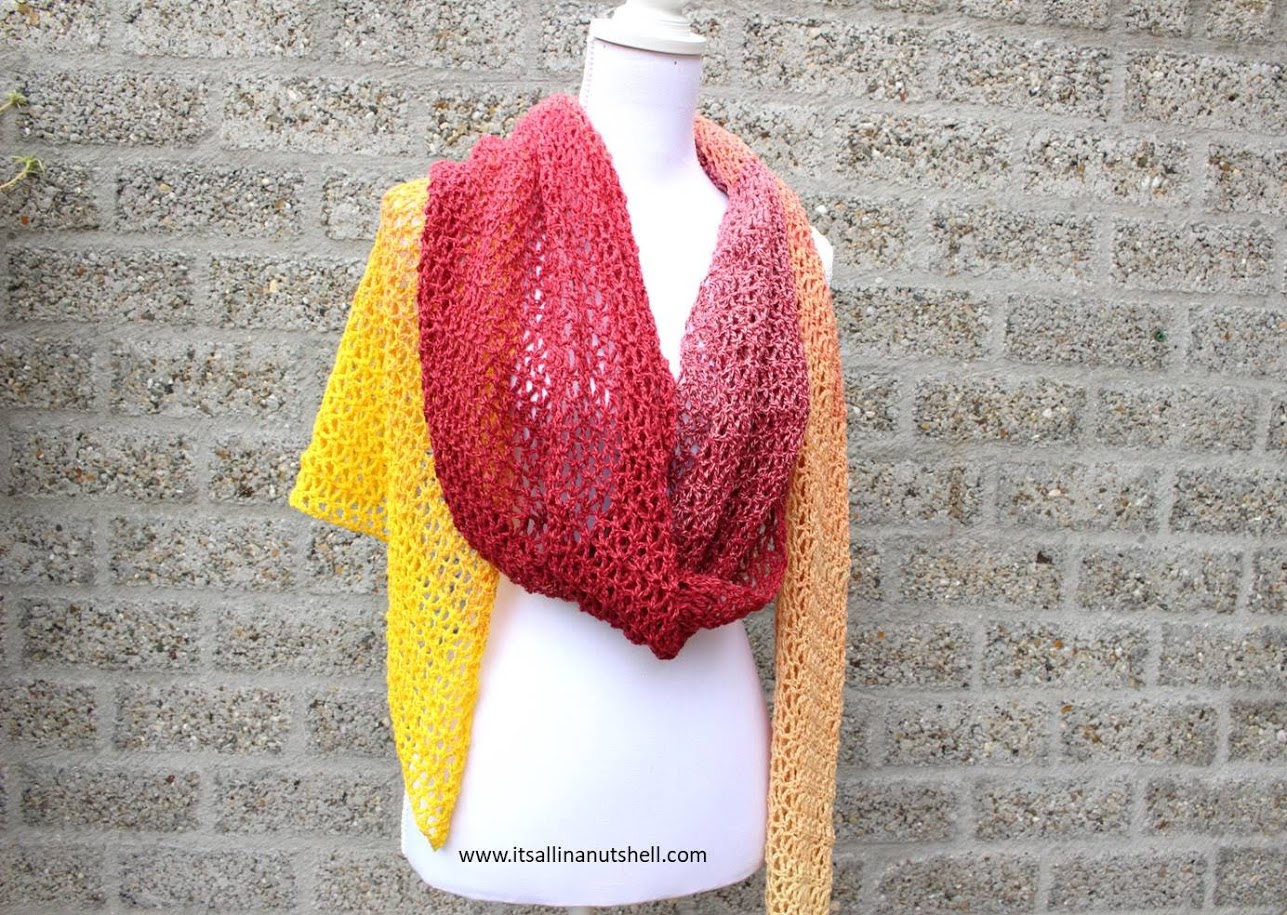 Striped Crochet Shawl Pattern