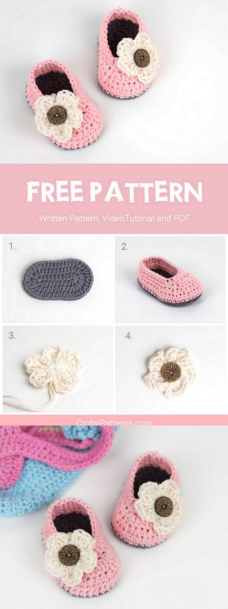 crochet booties pattern (26)