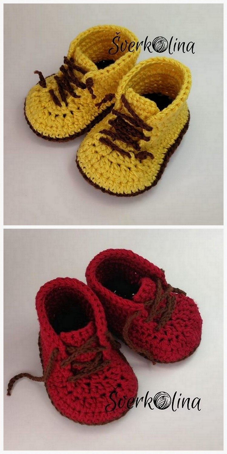 Crochet baby sales timberlands free pattern