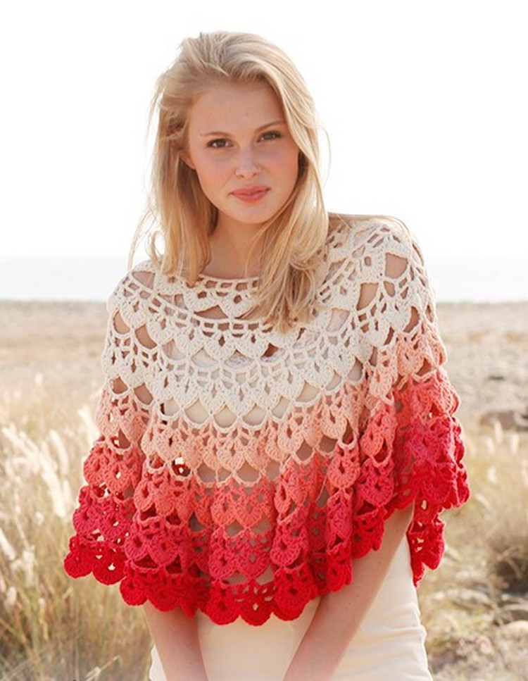 crochet poncho pattern1