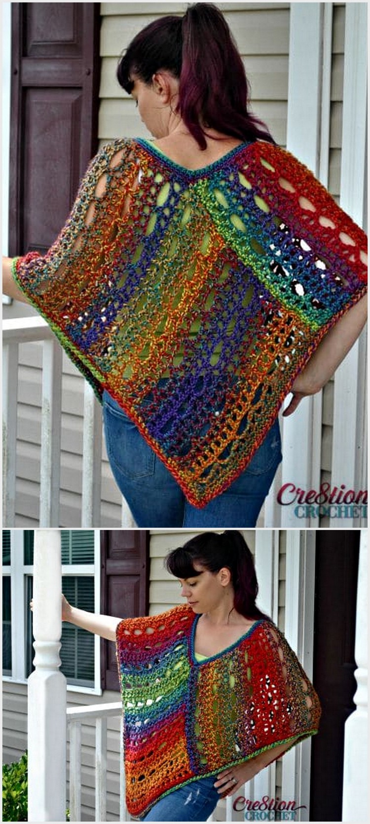 crochet poncho pattern11
