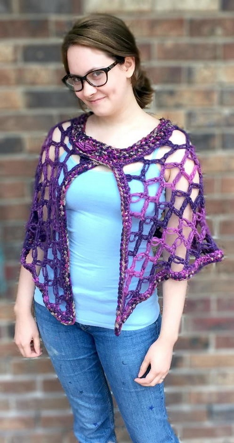 crochet poncho pattern17