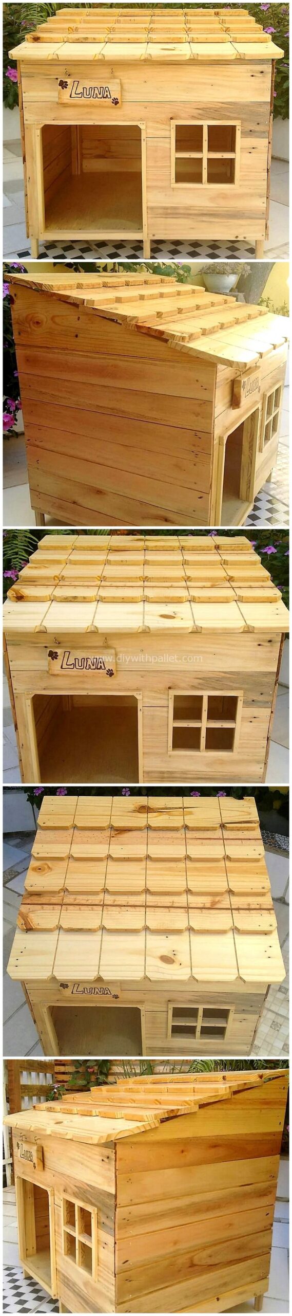 pallets-made-dog-house-plan