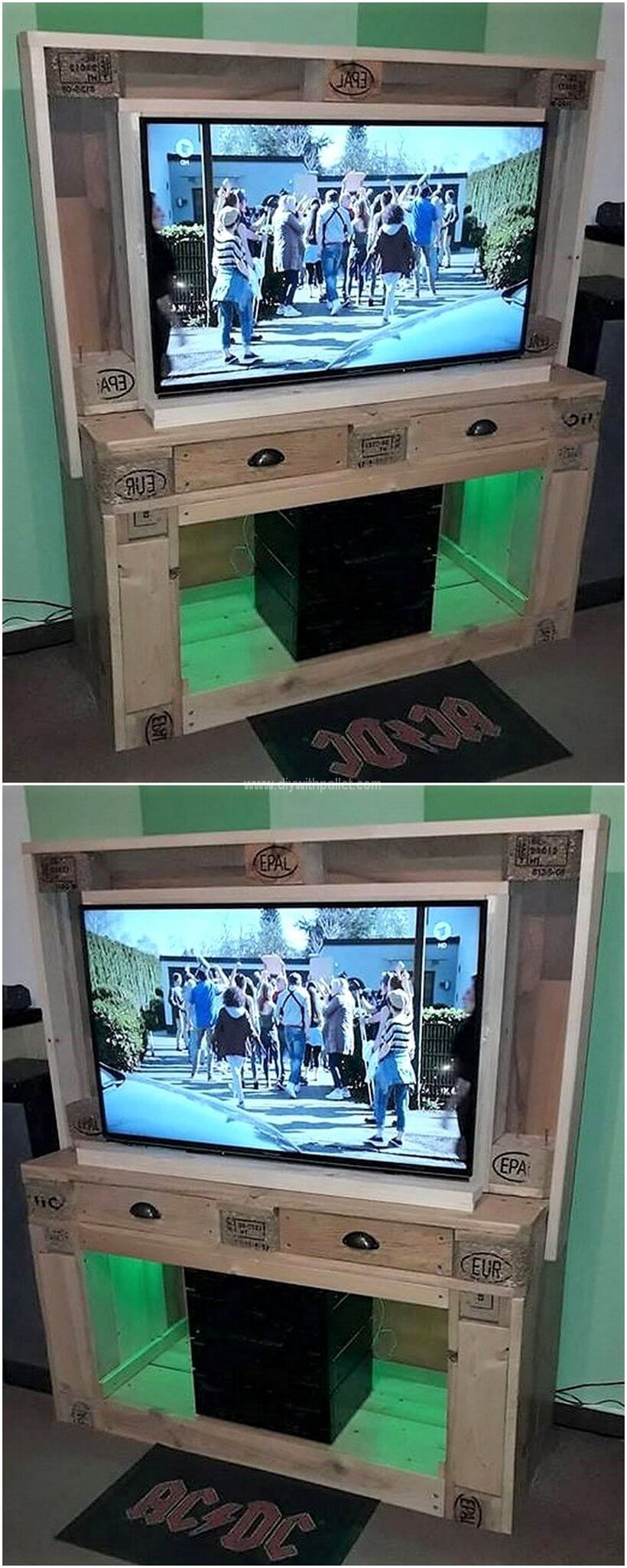 pallets-made-tv-stand