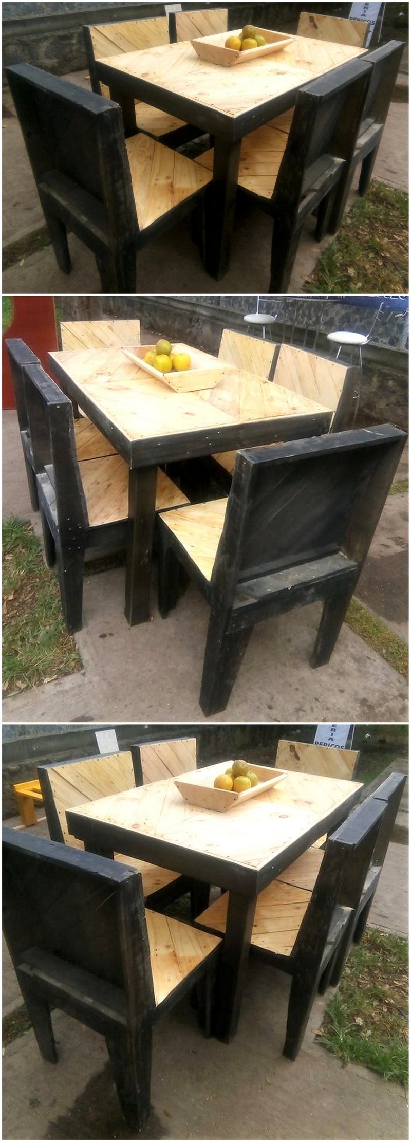 recycled-pallet-dining-set