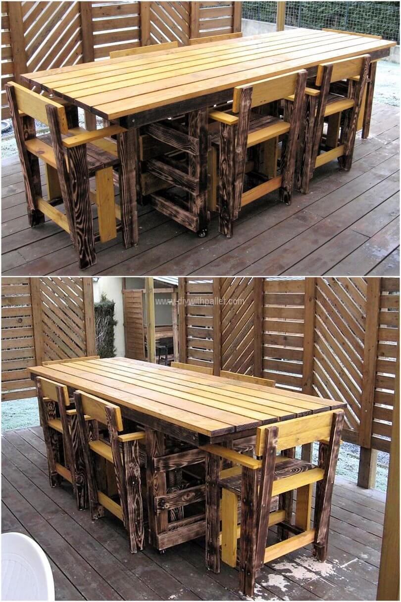 recycled-pallets-dining-set