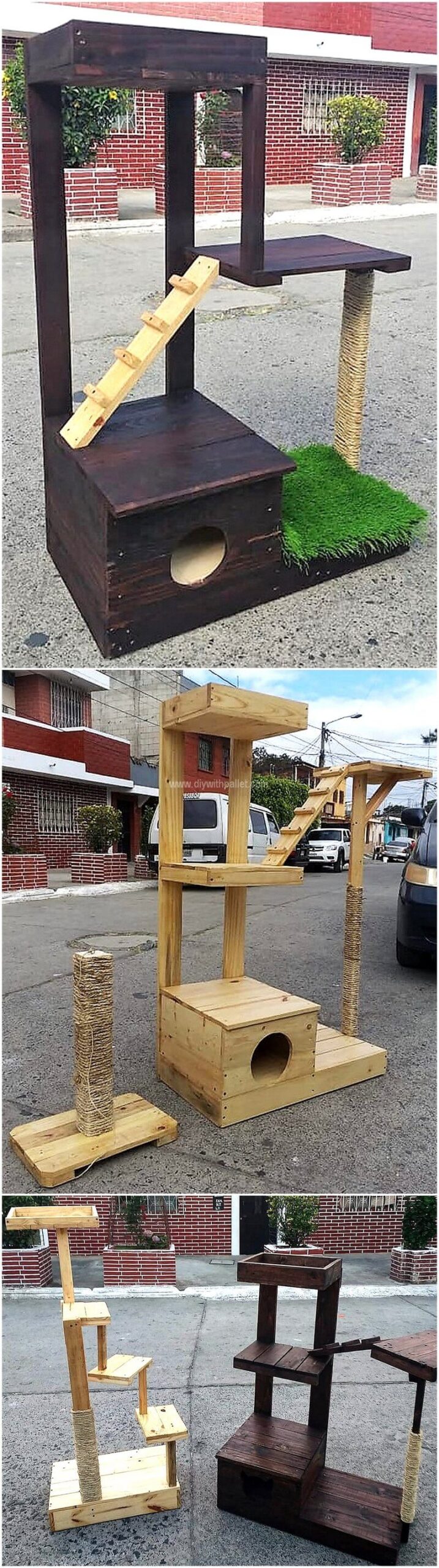 wood-pallet-cats-play-trees