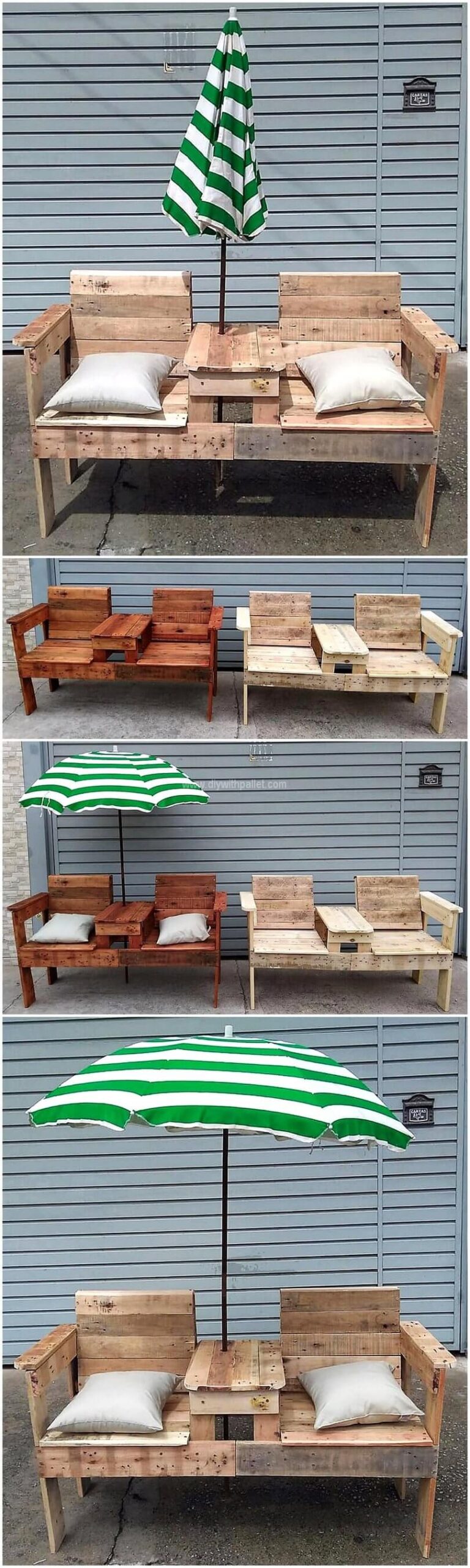 wooden-pallet-benches