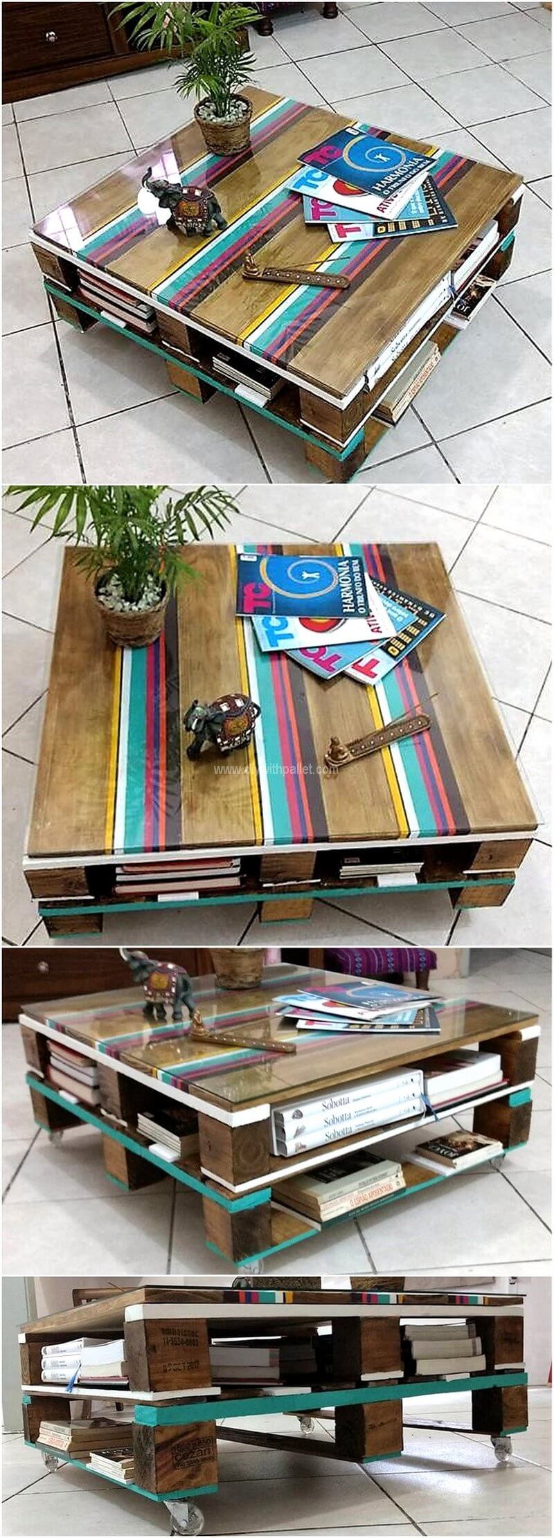pallet-table-on-wheels