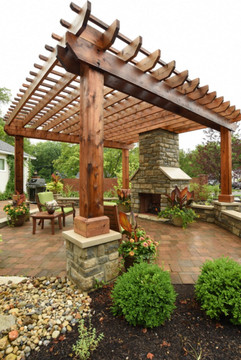 pergola with roof