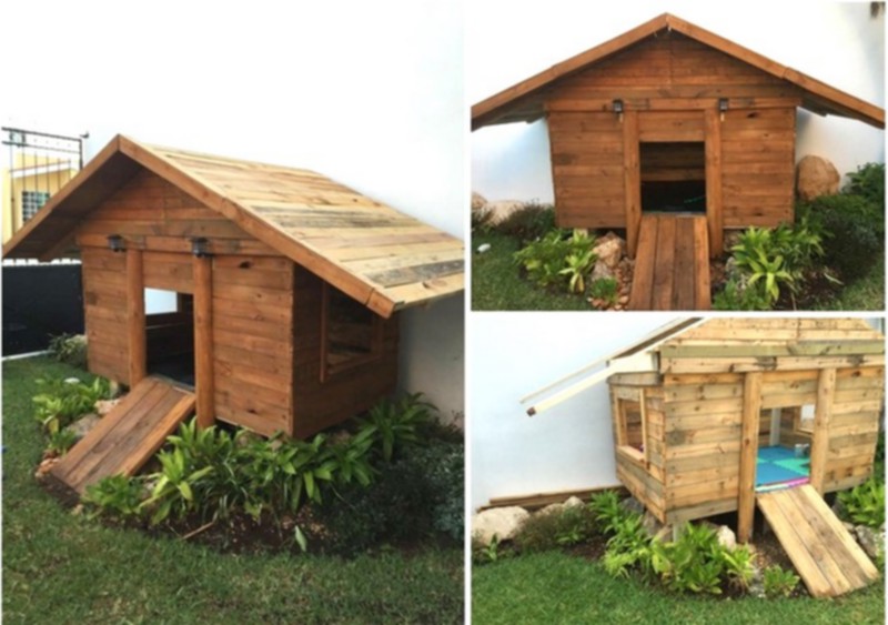 Pallet Playhouse for Kids (33)