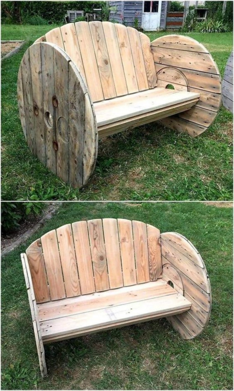 Pallet Wood bench (11)