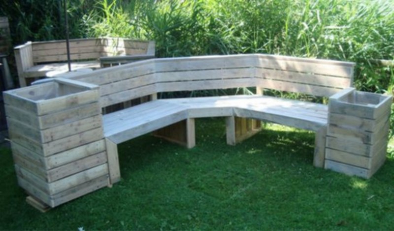 Pallet Wood bench (15)