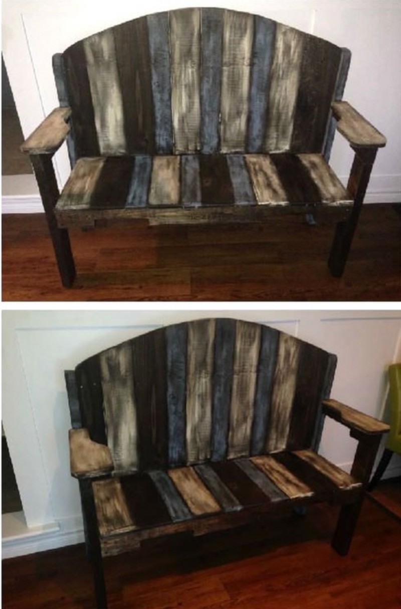 Pallet Wood bench (20)
