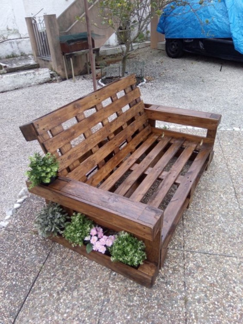Pallet Wood bench (23)