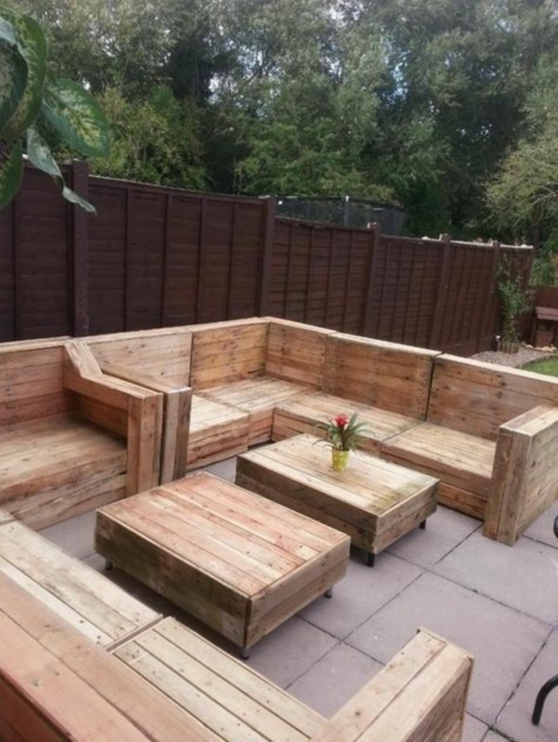 Pallet Wood bench (35)