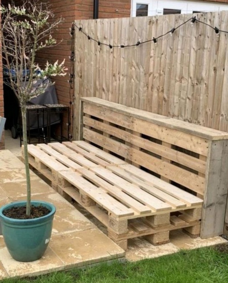 Pallet Wood bench (7)