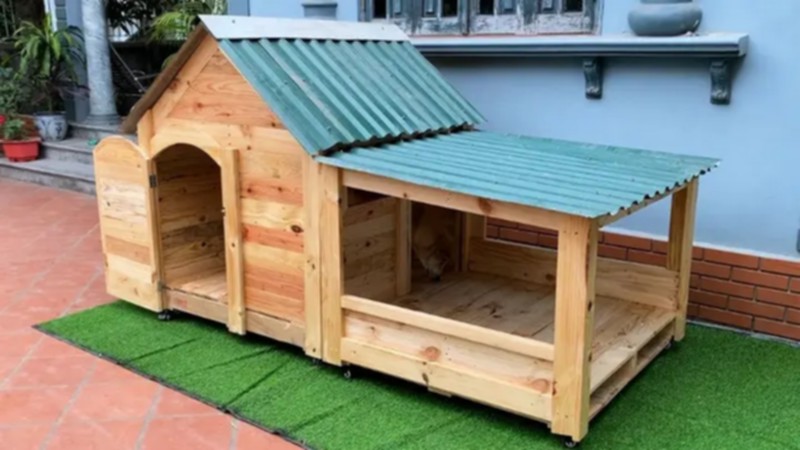 pallet dog house (21)