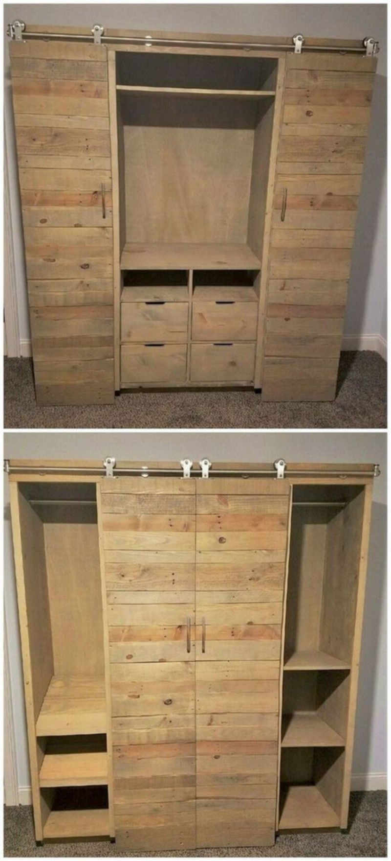 wood pallet Closet (28)