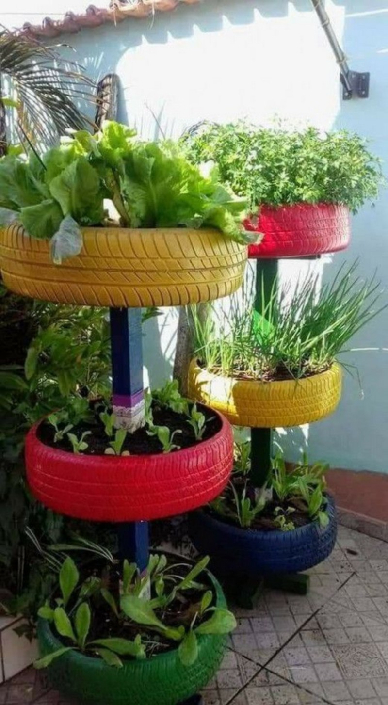 tire planter ideas (1)