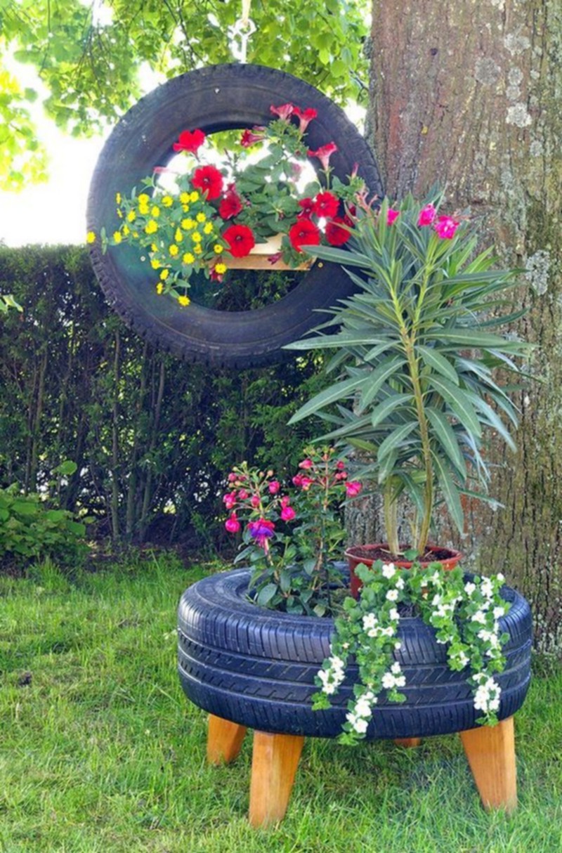 tire planter ideas (18)
