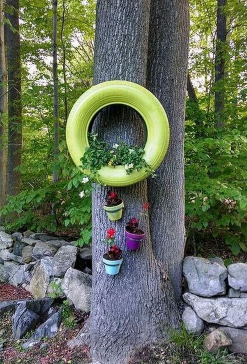 tire planter ideas (19)