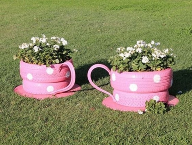 tire planter ideas (4)