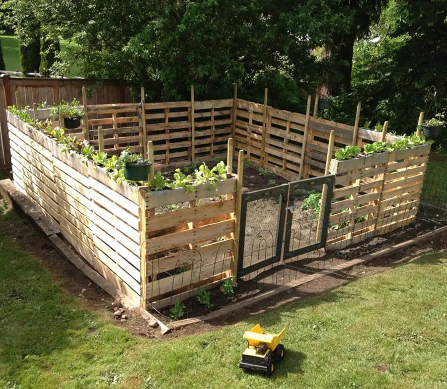 Fence With Pallets (27)