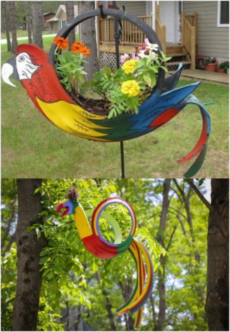 Tire Planter Idea (16)