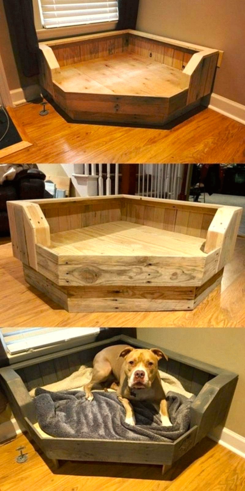 Wood Pallet Dog Beds (10)