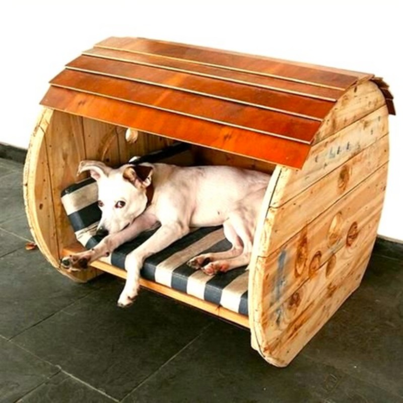 Wood Pallet Dog Beds (12)