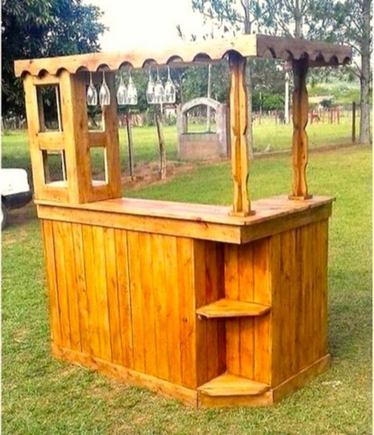 Easy Homemade Wooden Pallet Bar Plans HOW TO MAKE DIY