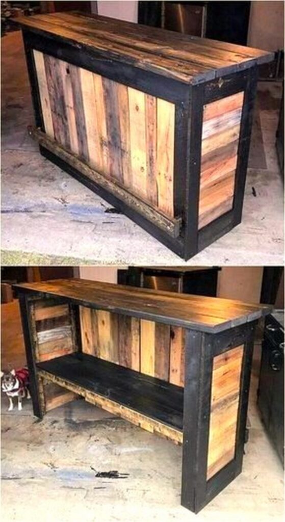Easy Homemade Wooden Pallet Bar Plans - HOW TO MAKE – DIY