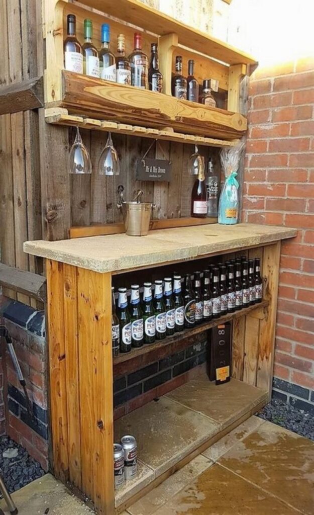 Easy Homemade Wooden Pallet Bar Plans - HOW TO MAKE – DIY