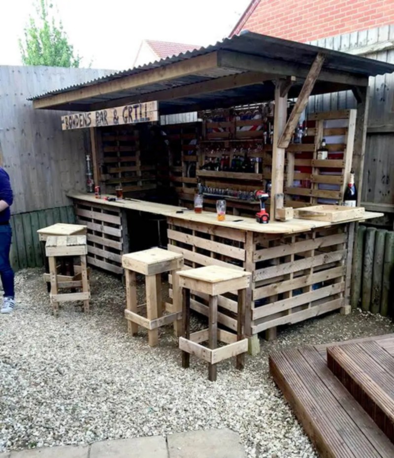 wooden pallet bar (40)