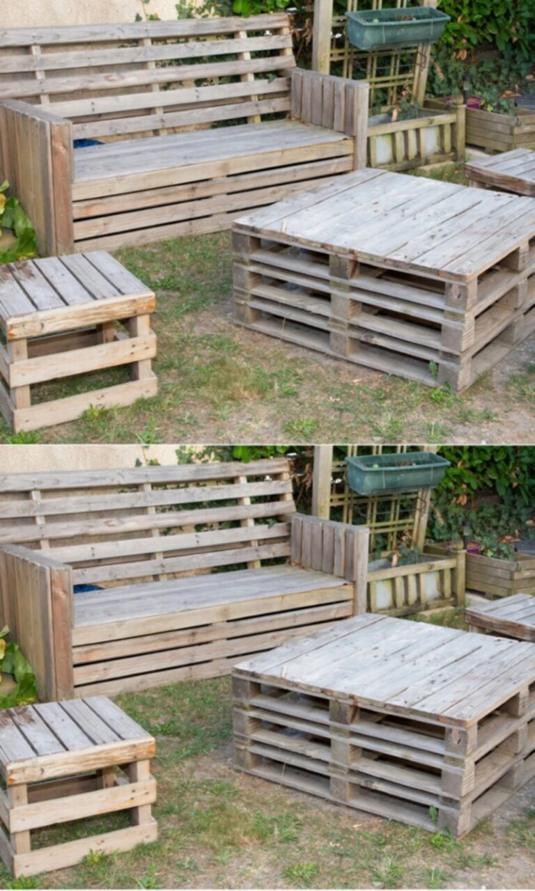 DIY Wood Pallet Outdoor Couch Ideas - HOW TO MAKE – DIY