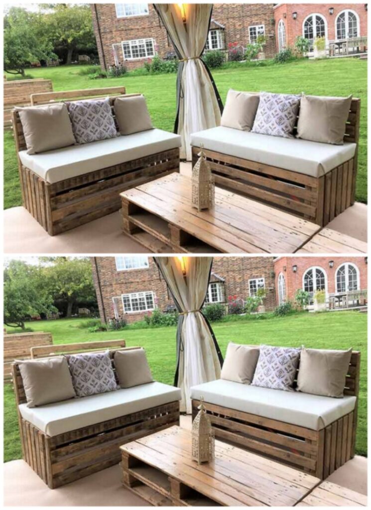 DIY Wood Pallet Outdoor Couch Ideas HOW TO MAKE DIY