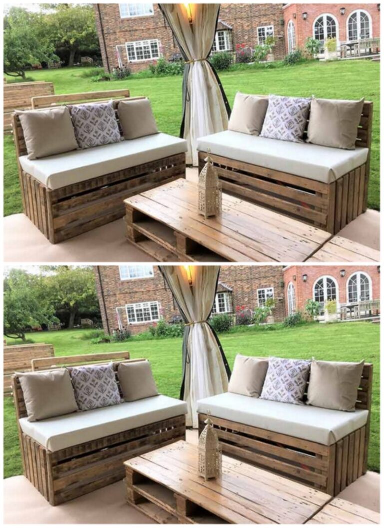 DIY Wood Pallet Outdoor Couch Ideas HOW TO MAKE DIY