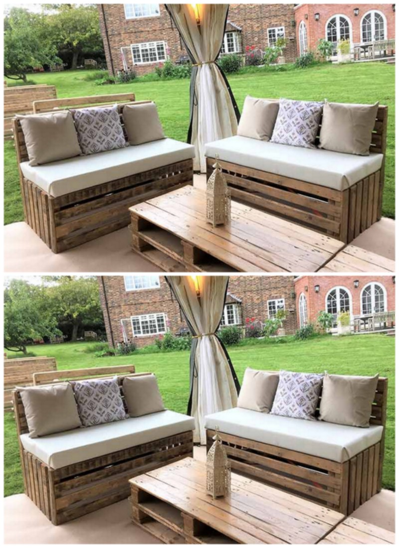 DIY Wood Pallet Outdoor Couch (9)