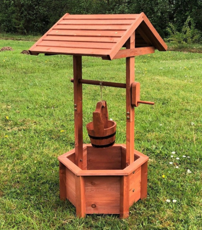 Pallet Wood Garden Wishing Well Ideas HOW TO MAKE DIY