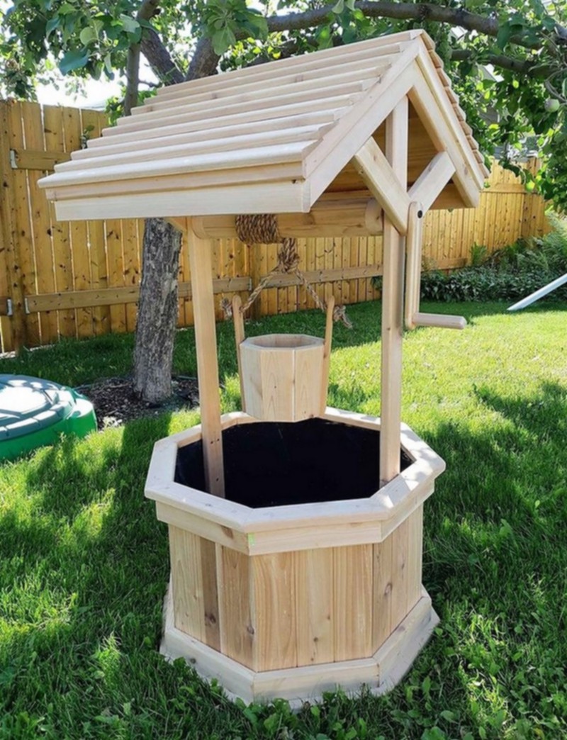 Pallet Wood Garden Wishing Well Ideas HOW TO MAKE DIY