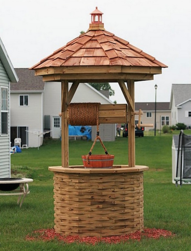 Pallet Wood Garden Wishing Well Ideas HOW TO MAKE DIY