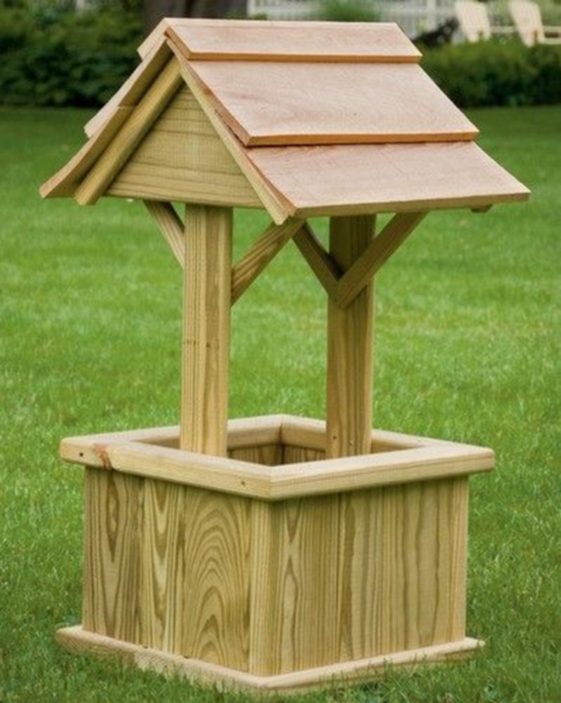 Pallet Wood Garden Wishing Well Ideas HOW TO MAKE DIY