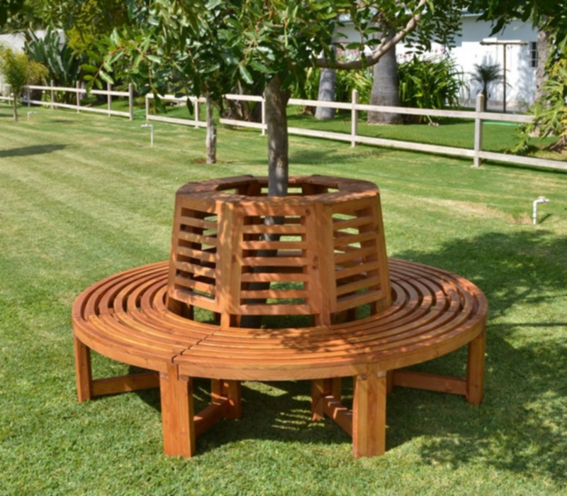 Pallet Tree Bench (3)