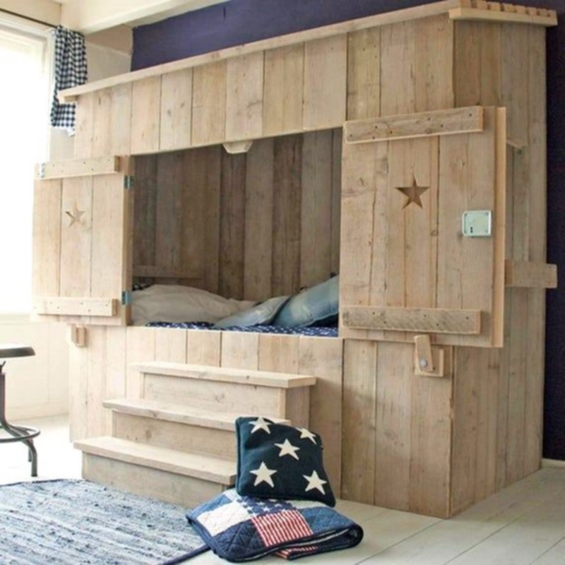 wooden bunk beds for kids (5)
