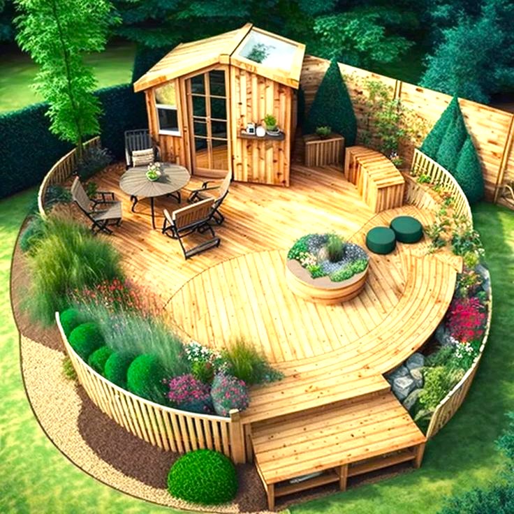 Amazing Wood Shed And Cabin Ideas For Garden (18)