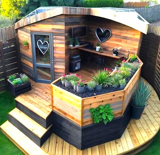 Amazing Wood Shed And Cabin Ideas For Garden (3)