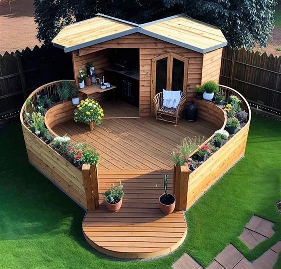 Amazing Wood Shed And Cabin Ideas For Garden (9)